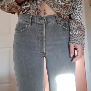 Vintage Ripped Bottom Levi's